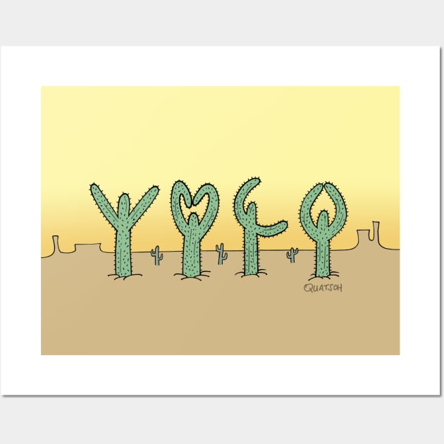 Cacti Wall Art by Quatsch